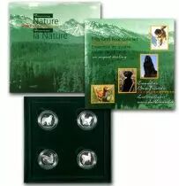Kanada Set of 4 coins from 1997 - Dogs of Canada - in Silver