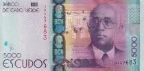 Kap Verde 5000 Escudos - Aristides Pereira - 2014 - P.75