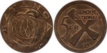 Katanga 5 Francs - Katanga crosses - 1961