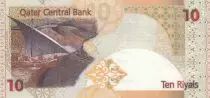 Katar 10 Riyals Qatar Central Bank, boat - 2017