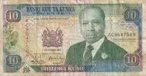 Kenia 10 Shillings - Mzee Jomo Kenyatta - 1989 - P.24a