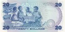 Kenia 20 Shillings - M. J. Kenyatta - Young women - 1982 - Serial D.61 - P.21b