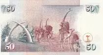 Kenia 50 Shillings - M. J. Kenyatta - Camels - 1996 - Serial AB - P.36a1