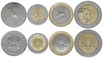 Kenia Set of 4 coins - 1, 5, 10, 20 Shillings  - 2018 - UNC