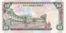 Kenya 10 Shillings - Kenyatta - Arms - 1993 - Serial BB - P.24e