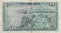 Kenya 10 Shillings - Mzee Jomo Kenyatta - Agriculture - 1968 - Serial A.18 - P.2c