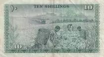 Kenya 10 Shillings - Mzee Jomo Kenyatta - Récolte - 1968 - Série A.18 - P.2c