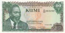 Kenya 10 Shillings - Mzee Jomo Kenyatta - Vaches - 1978 - S&eacute;rie C