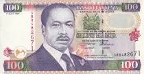 Kenya 100 Shillings - M. J. Kenyatta - Monument of the 25th anniversary of the independance - 1996 - Serial AB - P.37a
