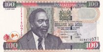Kenya 100 Shillings - M. J. Kenyatta - Nyayo Monument - 2005 - Serial CC - P.48a