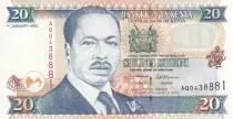 Kenya 20 Shillings - M. J. Kenyatta - Stadium - 1996