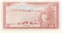 Kenya 5 Shillings  - Mzee Jomo Kenyatta - Ceuillette du caf&eacute; - 01-07-1978 - S&eacute;rie C