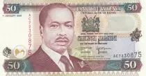 Kenya 50 Shillings - Daniel Toroitich Arap Moi - Chameaux - 01-01-1996 - Série AC