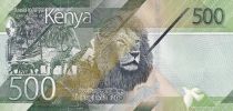 Kenya 500 Shillings - M. J. Kenyatta - Animaux - 2019 - Série AK - P.55
