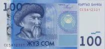 Khirghizistan 100 Som - Toktogul - Teniyri Mountains - 2009 - Serial CE