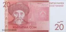 Khirghizistan 20 Som Togolok Moldo - 2016 (2018) - Serial DG