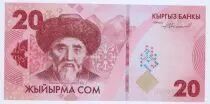 Khirghizistan 20 Som Togolok Moldo - 2023 - Serial AA