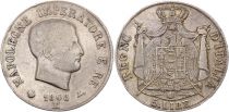Kingdom of Napoleon 5 lire Napoleon I 1808 M Milan - Silver - KM.10