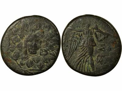 Kingdom of Pontus Mithridates VI - Tetrachalkon with Aegis - 85 / 65 BC Amisos