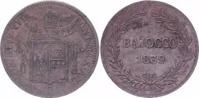 Kirchenstaat Baiocco  - Gr�goire XVI - 1839 R IX