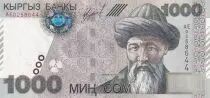 Kirghizstan 1000 Som - Jusul Balasagbin - Mountains - 2000 - Serial AE - P.18