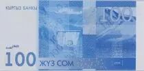 Kirgisistan 100 Som - Toktogul - Teniyri Mountains - 2009 - Serial CE