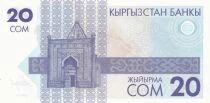 Kirgisistan 20 Som - Statue of Manas the Noble - Manas Mausoleum in Talas - 1993 - Series 5/CH