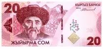 Kirgisistan 20 Som Togolok Moldo - 2023 - Serial AA