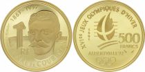 KM.1000 GAD.23.C 500 Francs, Pierre de Coubertin - Albertville Olypics Games 1991-1992