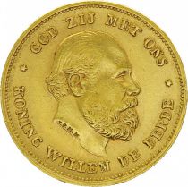 KM.105 10 Gulden, Guillaume III - Armoiries 1875