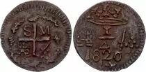 Kolumbien 1/4 Real The Siege of Santa Marta - 1820