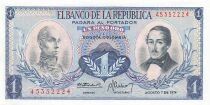 Kolumbien 1 Peso Oro - 07-08-1974 - P.404e