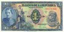 Kolumbien 1 Peso Oro Oro, Gal Santander - Simon Bolivar