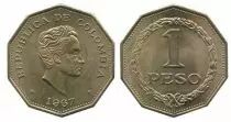 Kolumbien 1 Peso Simon Bolivar