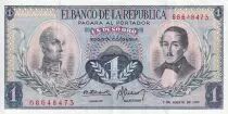 Kolumbien 1 Pesos de oro - General Francisco de Paula Santander - Eagle - 1973 - P.404