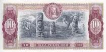 Kolumbien 10 Pesos de Oro - A. Narino, condor - Archeological Site - 1980 - P.407g