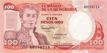 Kolumbien 100 Pesos Oro - 1987 - Replacement - P.426