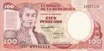Kolumbien 100 Pesos Oro - Gal A Narino - 10-01-1991