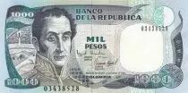 Kolumbien 1000 Pesos - Simon Bolivar - 03-02-1994 - Serial 0
