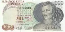 Kolumbien 1000 Pesos oro - Jos&eacute; Antonie - Galan - 01-04-1979 - Serial 066802586