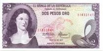 Kolumbien 2 Pesos de Oro de Oro, Policarpa Salavariette - El Dorado 1977