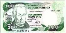 Kolumbien 200 Pesos oro, J. C. Mutis - National Observatory - 1992