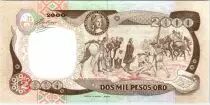 Kolumbien 2000 Pesos Simon Bolivar - Paso del P&aacute;ramo de Pisba - 1990