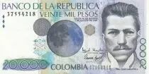 Kolumbien 20000 Pesos - Julio Garavito - 07-08-1998 - Serial 37554218