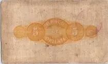 Kolumbien 5 Pesos Mountains 1887