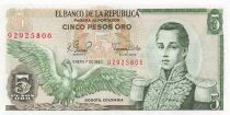 Kolumbien 5 Pesos Oro - 01-01-1980 - P.406f
