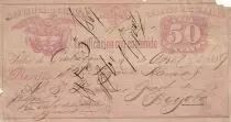 Kolumbien 50 Centavos - Republica de Colombia - Correos Nacionales - Cartagena - 1889