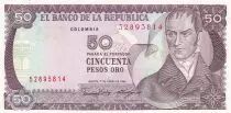 Kolumbien 50 Pesos oro, Camillo Torres - Orchids - 01-01-1986
