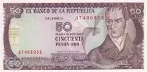 Kolumbien 50 Pesos oro, Camillo Torres - Orchids - 07-08-1981
