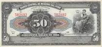 Kolumbien 50 soles Oro - Gal Santander - 15-11-1946 - Serial B8